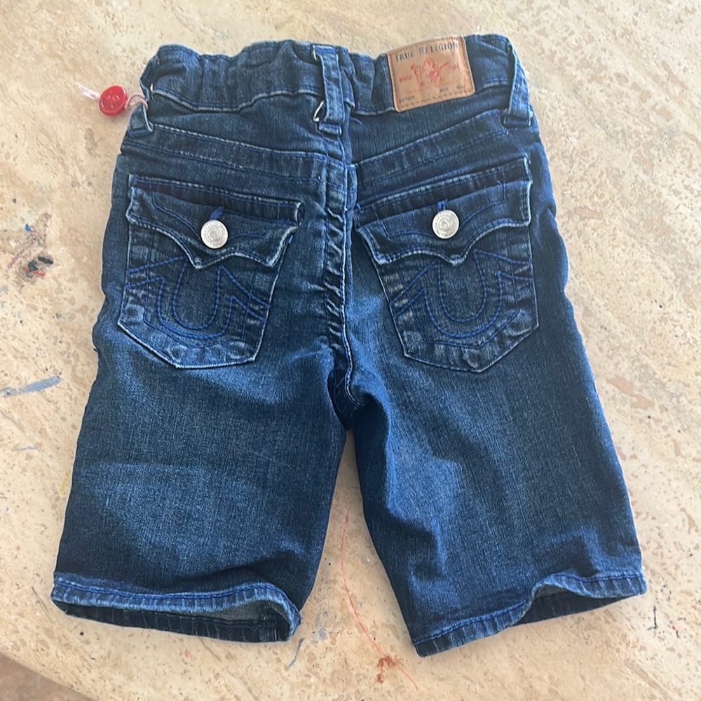 True Religion Blue Denim Shorts